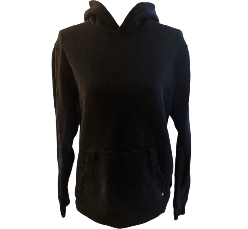Vuori black pullover hoodie, size medium
